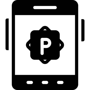 cep telefonu simgesi. Beyaz arkaplanda izole edilmiş web tasarımı için cep telefonu vektör simgesinin basit çizimi