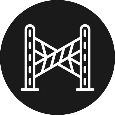 Modern yapı simgesinin vektör illüstrasyonu