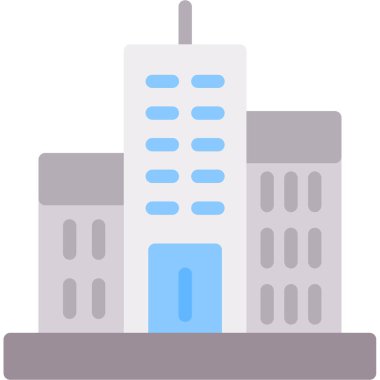 inşaat düz simgesi, vektör, illüstrasyon