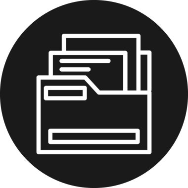 Vektör belgesi Simge illüstrasyonu