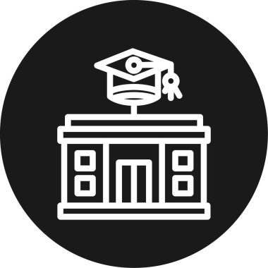 vektör eğitimi ve okul simgesi