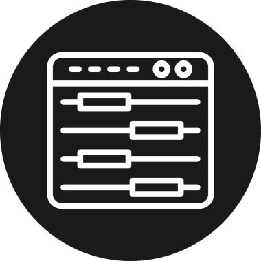 tarayıcı web simgesi basit tasarım