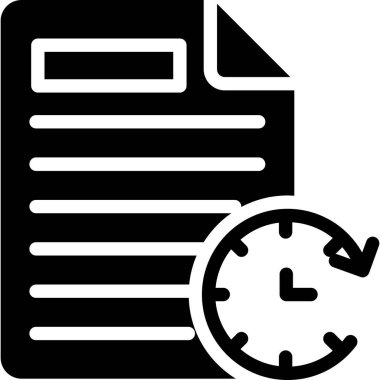 Taslak biçiminde son teslim tarihi simgesi