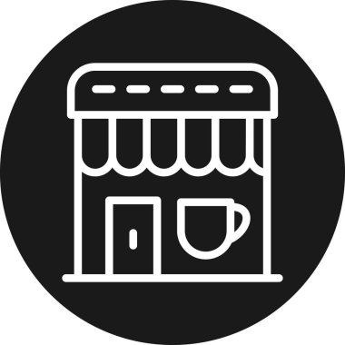 Kahve simgesinin vektör illüstrasyonu