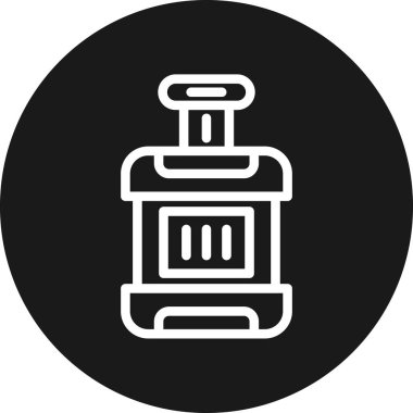 Şişe simgesinin vektör illüstrasyonu