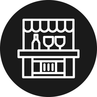 Dükkan. Web simgesi basit illüstrasyon