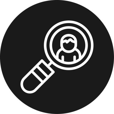 Arama simgesi vektör illüstrasyonu