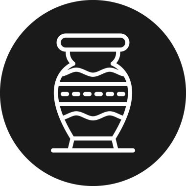 Kavanoz. Web simgesi basit illüstrasyon