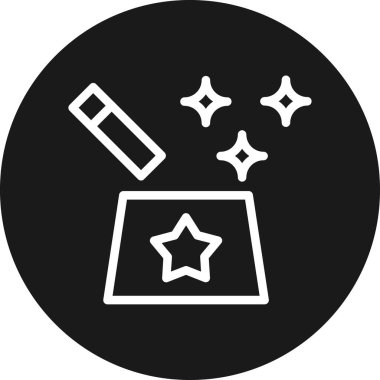 Yıldız simgesinin vektör illüstrasyonu