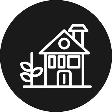 Modern ev simgesinin vektör illüstrasyonu