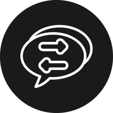 Vektör sohbet simgesi illüstrasyonu