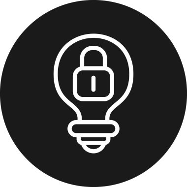 Moda biçimi arka grubunda ampul simgesi