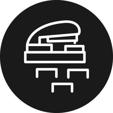 Hamburger. Web simgesi basit tasarım