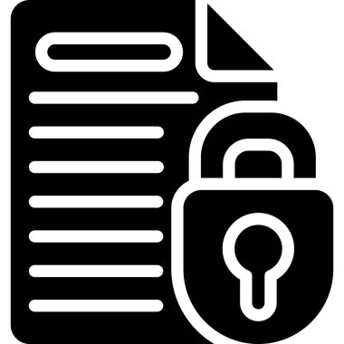 Kilit. Web simgesi basit illüstrasyon