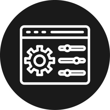 seo modern simgesinin vektör illüstrasyonu