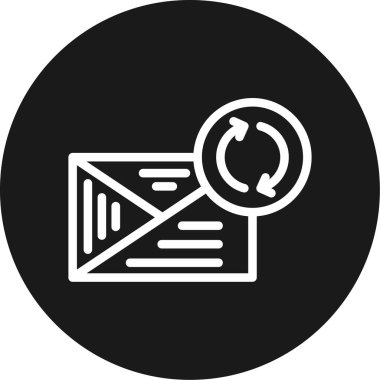 e- posta iletisi simgesi vektör illüstrasyonu