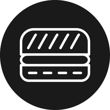 Ekmek. Web simgesi basit illüstrasyon