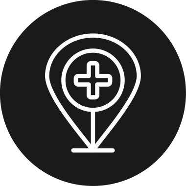 Konum simgesinin vektör illüstrasyonu