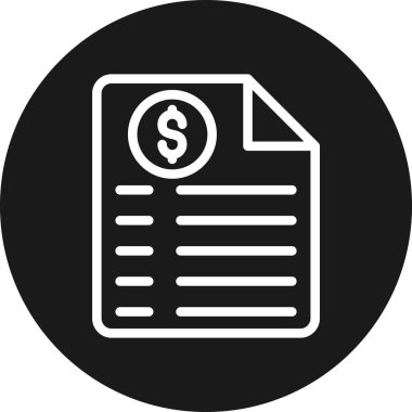 Dolar. Web simgesi basit illüstrasyon