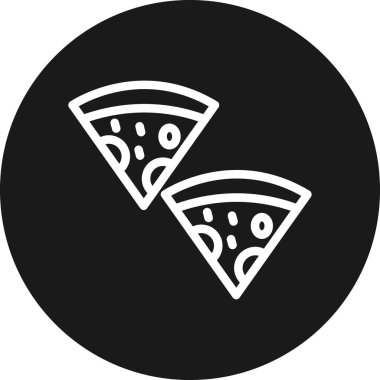 vektör pizza simgesi illüstrasyonu