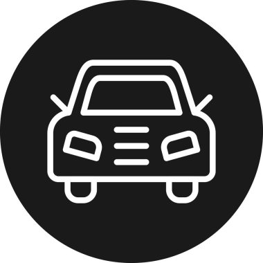 - Araba. Web simgesi basit illüstrasyon