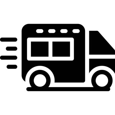 otobüs simgesi tasarımı. vektör illüstrasyonu.