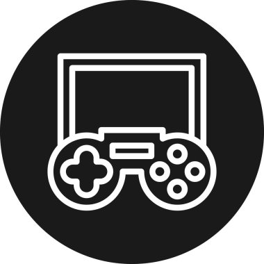 Oyun kontrolörü. vektör simgesi