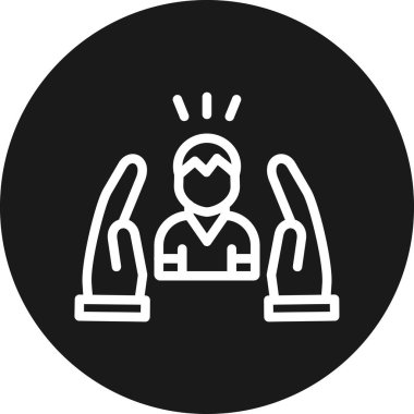 İnsan simgesinin vektör illüstrasyonu