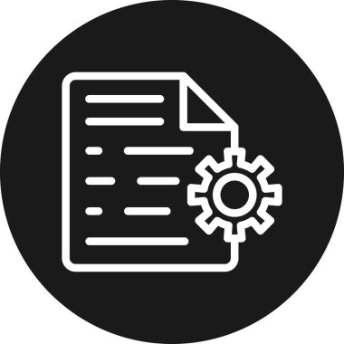 Dosya belgesi simgesinin vektör illüstrasyonu