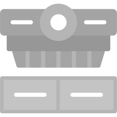 Alışveriş arabası. Basit resimleme