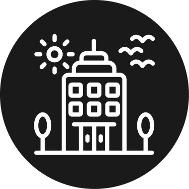 Bir ev simgesinin vektör illüstrasyonu