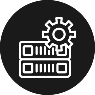 dişli simgesi vektör illüstrasyonu