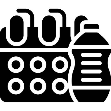 şişe simgesi vektör illüstrasyonu