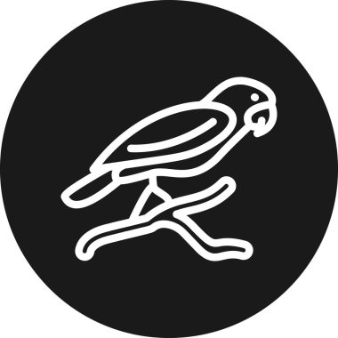 kuş simgesi, vektör illüstrasyonu