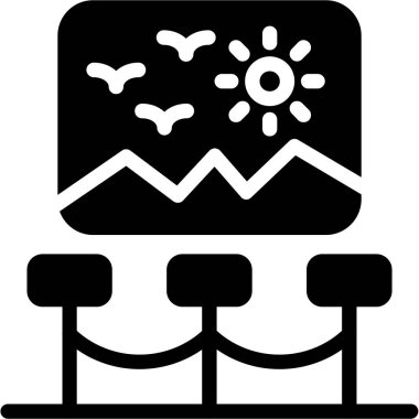 Modern bir simgenin vektör illüstrasyonu