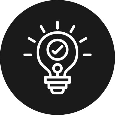 Ampul. Web simgesi basit illüstrasyon