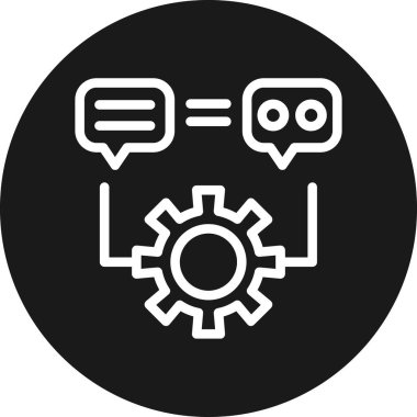 Sohbet simgesi vektör illüstrasyonu