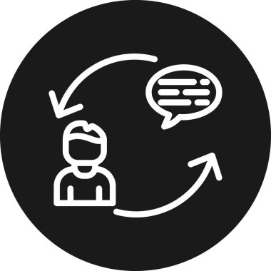 Müşteri hizmetleri ikonu. Beyaz arkaplanda izole edilmiş web tasarımı için basit bir müşteri servis vektör simgesi çizimi