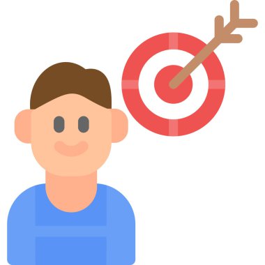 hedef simge, vektör illüstrasyonu