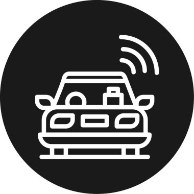 - Araba. Web simgesi basit tasarım