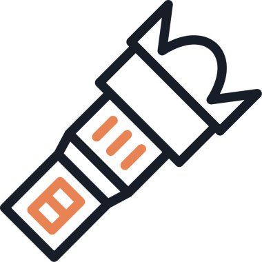 İç bakalım. Web simgesi basit illüstrasyon