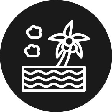 Bir bitki simgesinin vektör illüstrasyonu