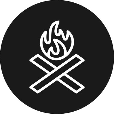 vektör ateş simgesi illüstrasyonu