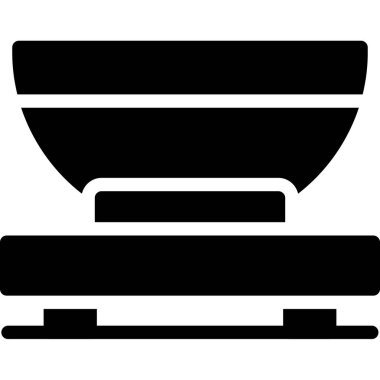 Mutfak ve pişirme çizgisi vektör simgesi.