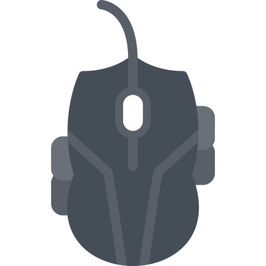 Bilgisayar faresi simgesi. Herhangi bir tasarım için bilgisayar fare vektör simgesinin basit çizimi