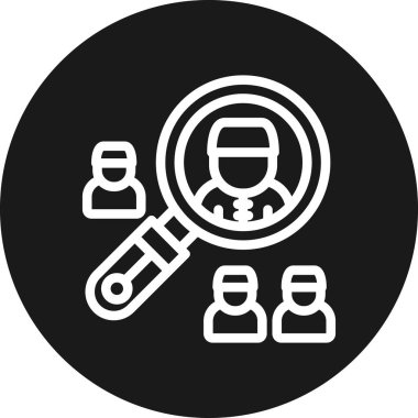 Arama simgesi vektör illüstrasyonu