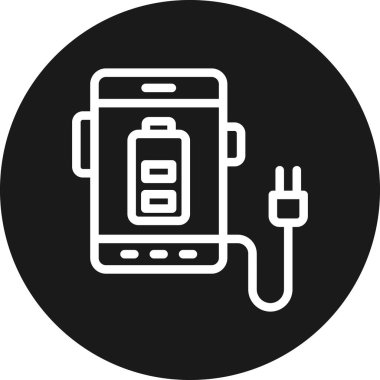 pil şarj ikonu vektör çizimi