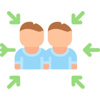 Takım çalışması ikonu. Web için takım çalışması vektör simgesinin özet çizimi