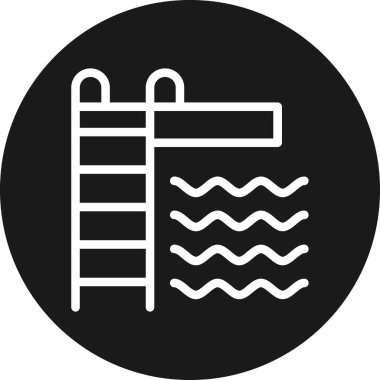 vektör su simgesi illüstrasyonu