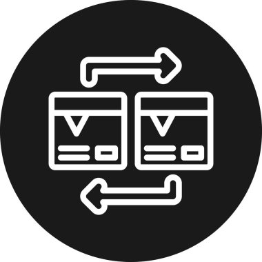 seo modern simgesinin vektör illüstrasyonu